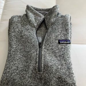 Patagonia grey better sweater 3/4 zip.